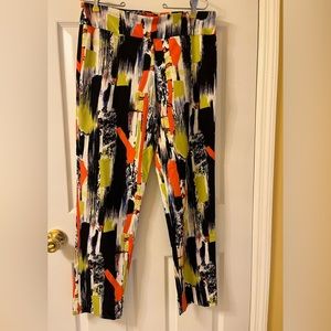 Krazy Larry Abstract Psychedelic High Rise Pants